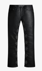Lost Shdws Leather Jeans Black / Black