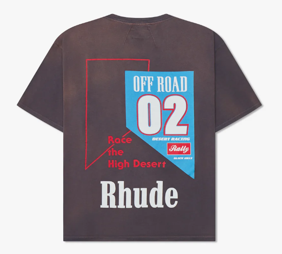 Rhude 02 Off Road Tee Vintage Grey