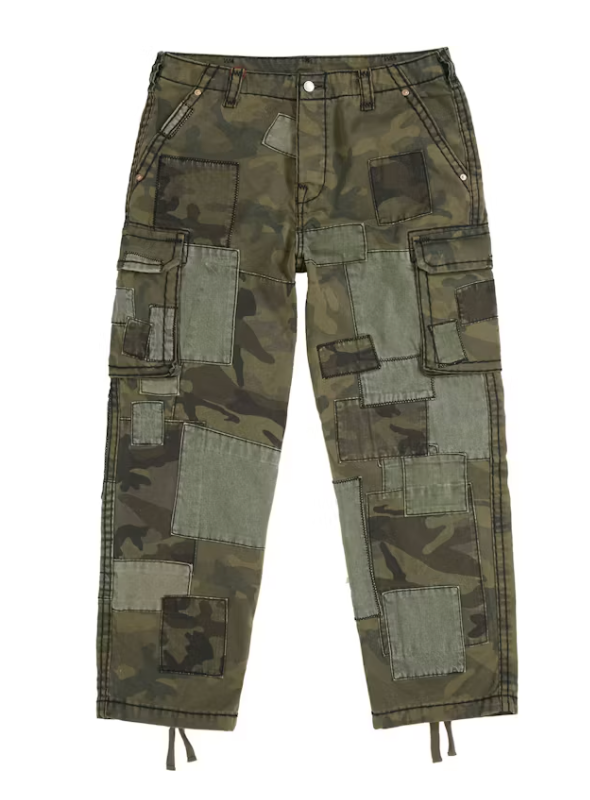 Supreme True Religion Patchwork Cargo Pant Olive Camo