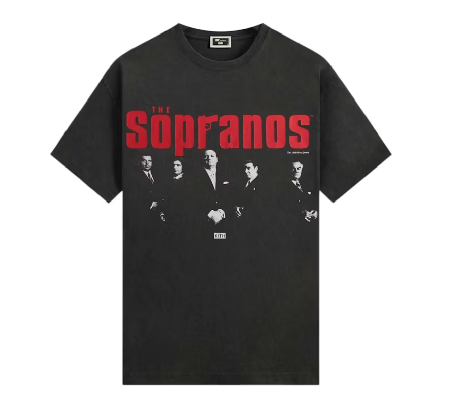 Kith x The Sopranos Est. 1990 Poster Vintage Tee Black