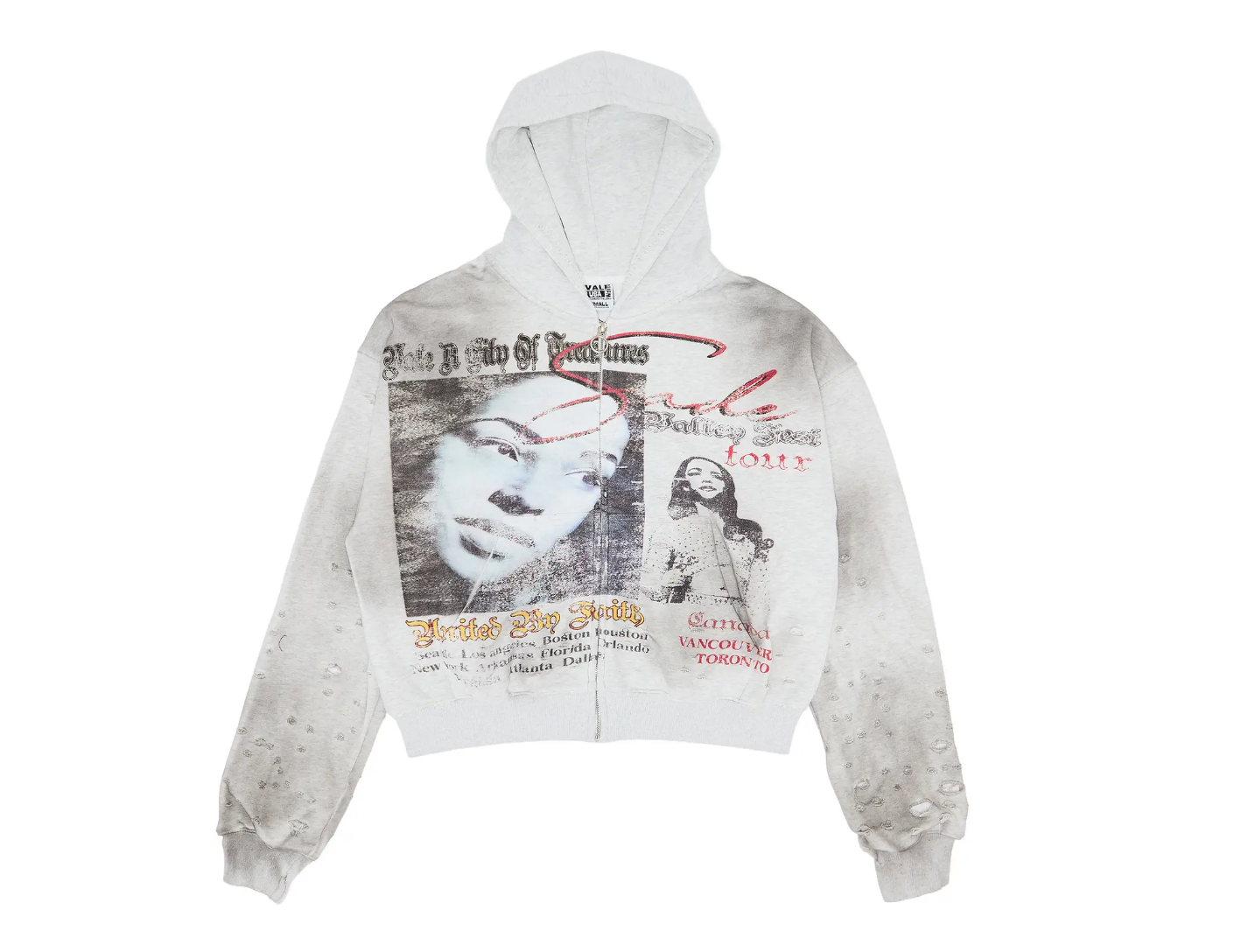 Vale Forever Valley Fest Zip Up Hoodie Grey