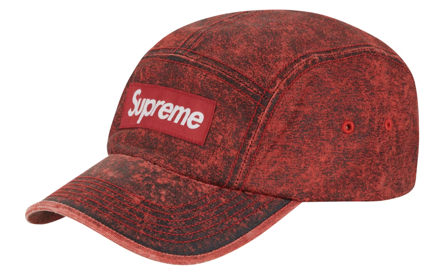 Supreme Washed Cordura Camp Cap Coral