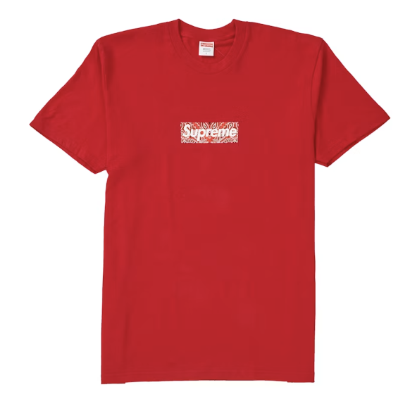 Supreme Bandana Box Logo Tee Red
