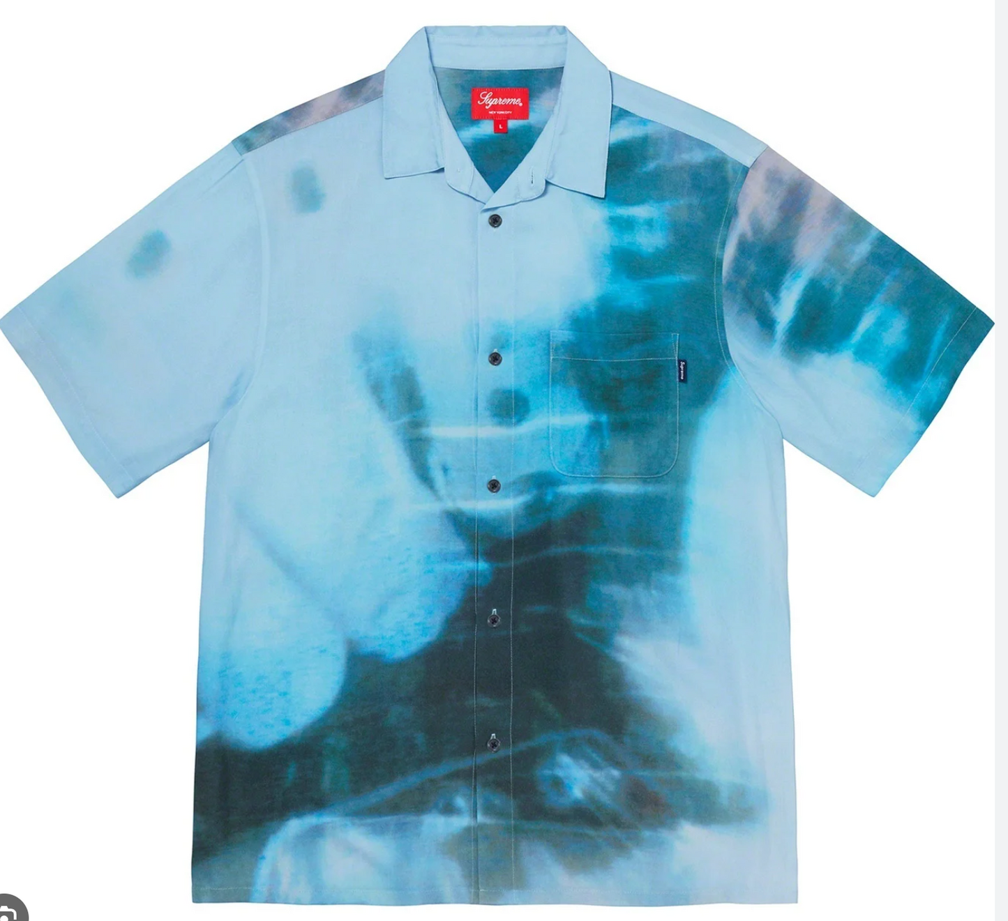 Supreme My Bloody Valentine Rayon S/S Shirt Loveless Blue