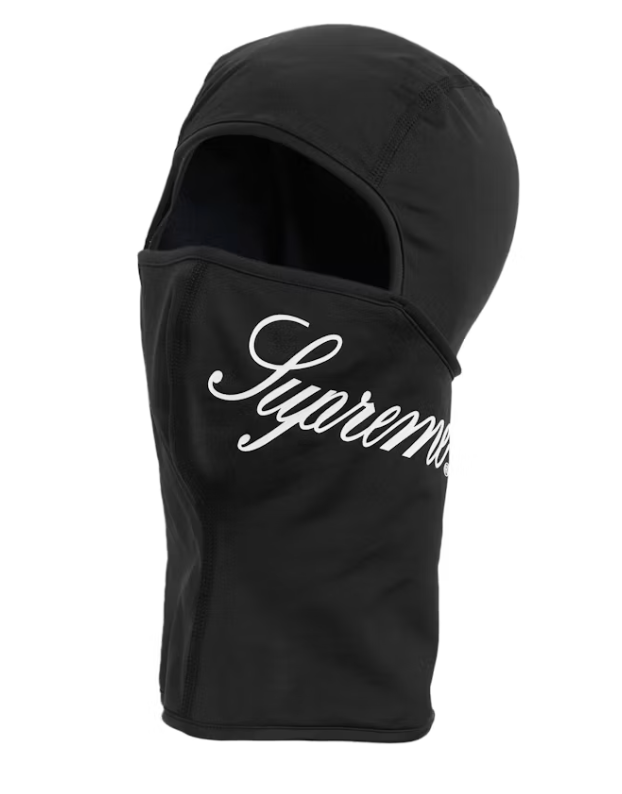 Supreme Script Lightweight Balaclava Black