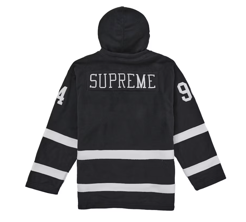 Supreme Polartec Hooded Hockey Jersey Black