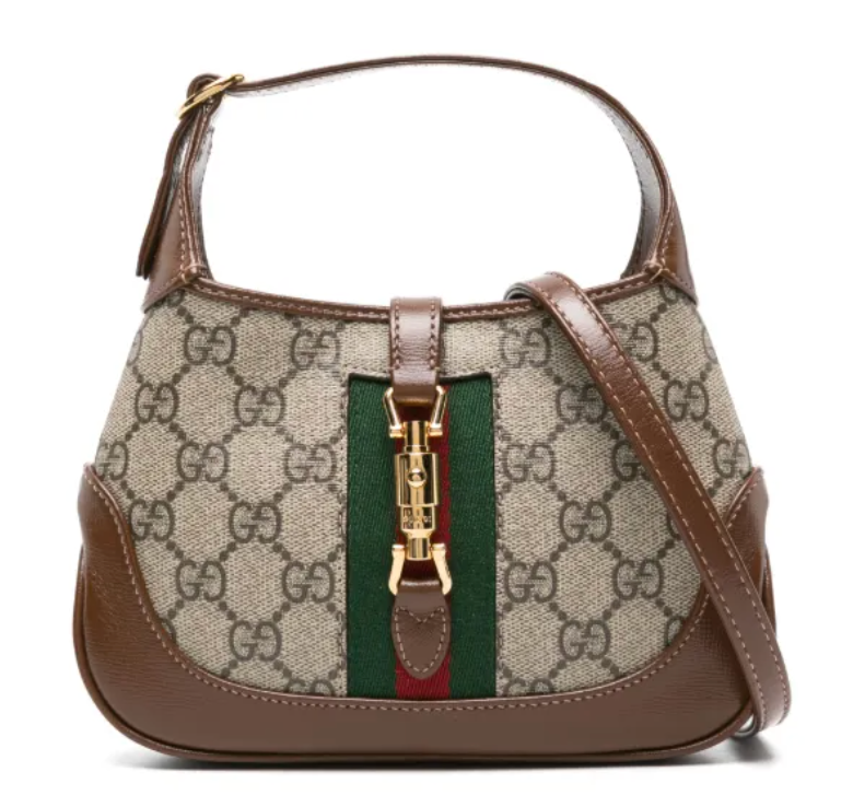 Gucci Jackie 1961 Canvas Mini Shoulder Bag Beige GG