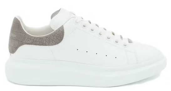 Alexander McQueen Oversized Lead Croc Suede