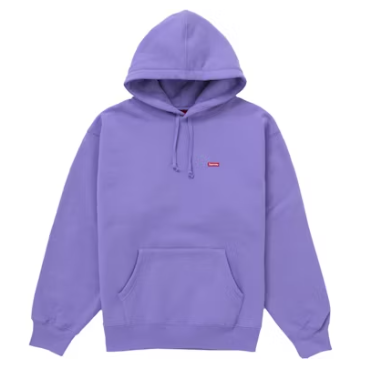 Supreme Small Box Hooded Sweatshirt (FW24) Purple