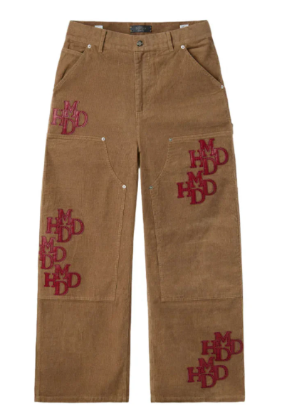 Happy Memories Don't Die HMDD Patch Cord Doube Knot Knee Pants