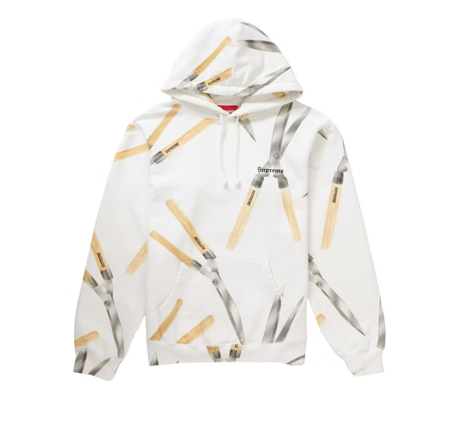 Supreme Shears Hooded Sweatshirt White