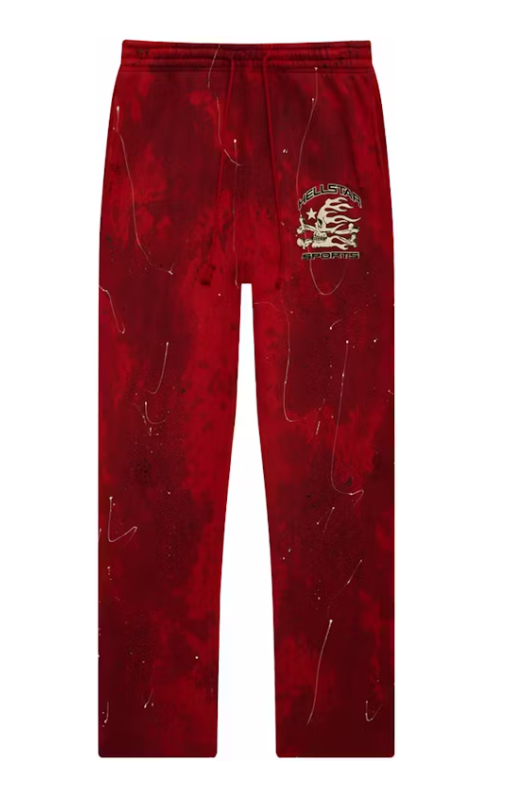 Hellstar Sports Tie-Dye Sweatpants Red