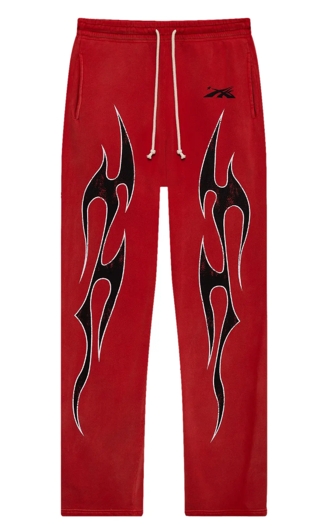 Hellstar Halloween Flame Sweatpants Red