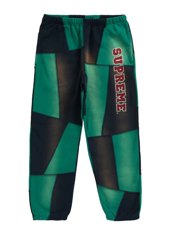Supreme Patchwork Hooded Sweatshirt & Sweatpant Set Navy