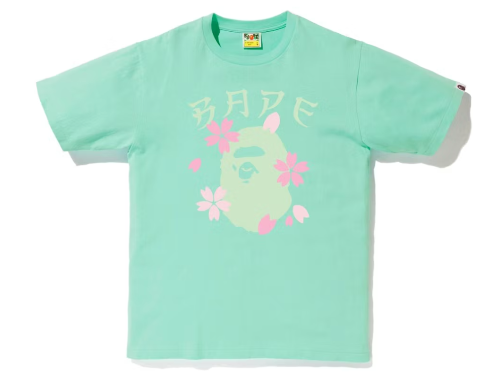 BAPE Sakura Ape Head Tee (SS19) Green