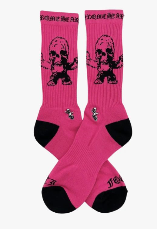 Chrome Hearts Foti Socks Neon Pink