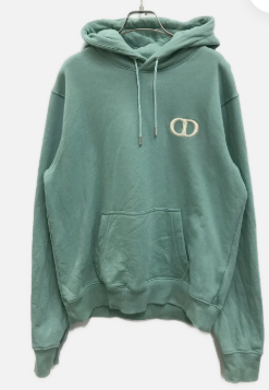 Dior CD Icon Logo Hoodie Green