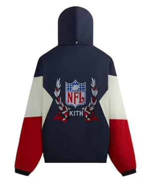 Kith x NFL 47 Giants Quarter Zip Anorak With Hood Nocturnal