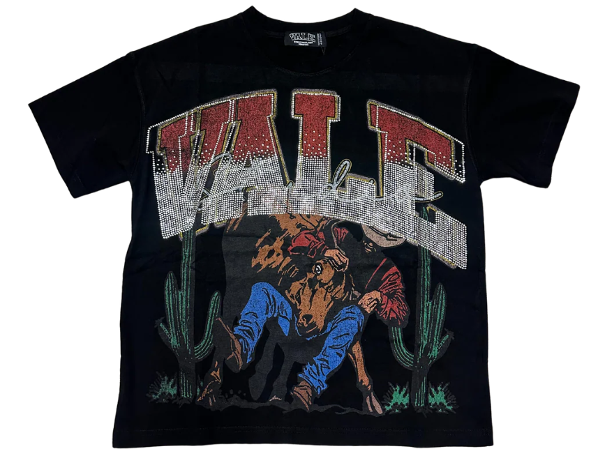 Vale Cowboy Bling Tee Black