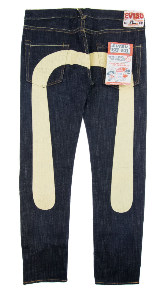 Evisu Brushstroke Jeans Dark Indigo