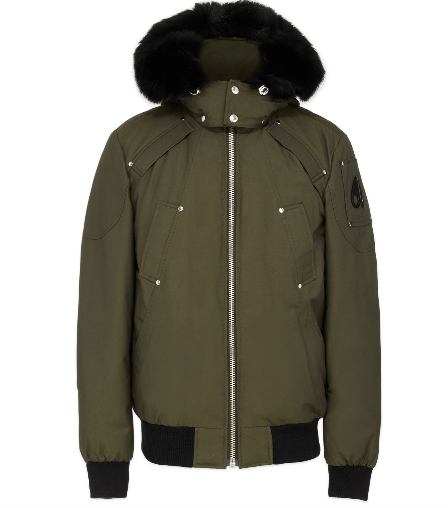 Moose Knuckles Ballistic Bomber Jacket Green