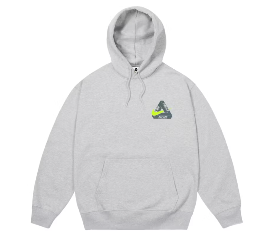 Palace x Nike Tri Swoosh Hood Grey Marl