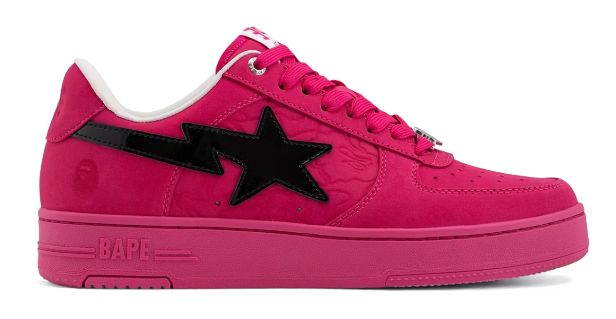 A Bathing Ape Bape Sta #4 Pink Black