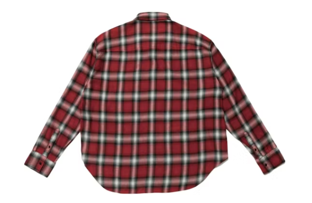 Cactus Plant Flea Market Double Vision Check Shirt Red
