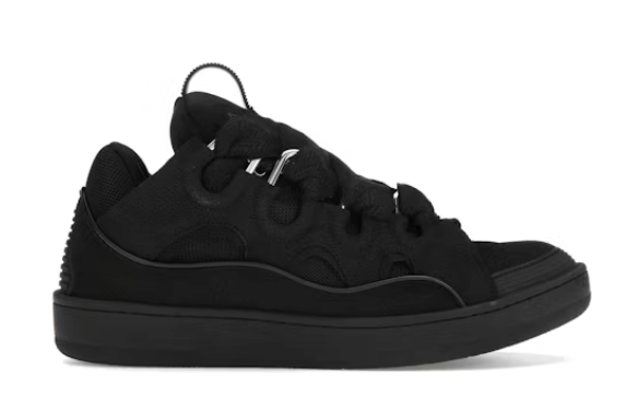 Lanvin Leather Curb Triple Black
