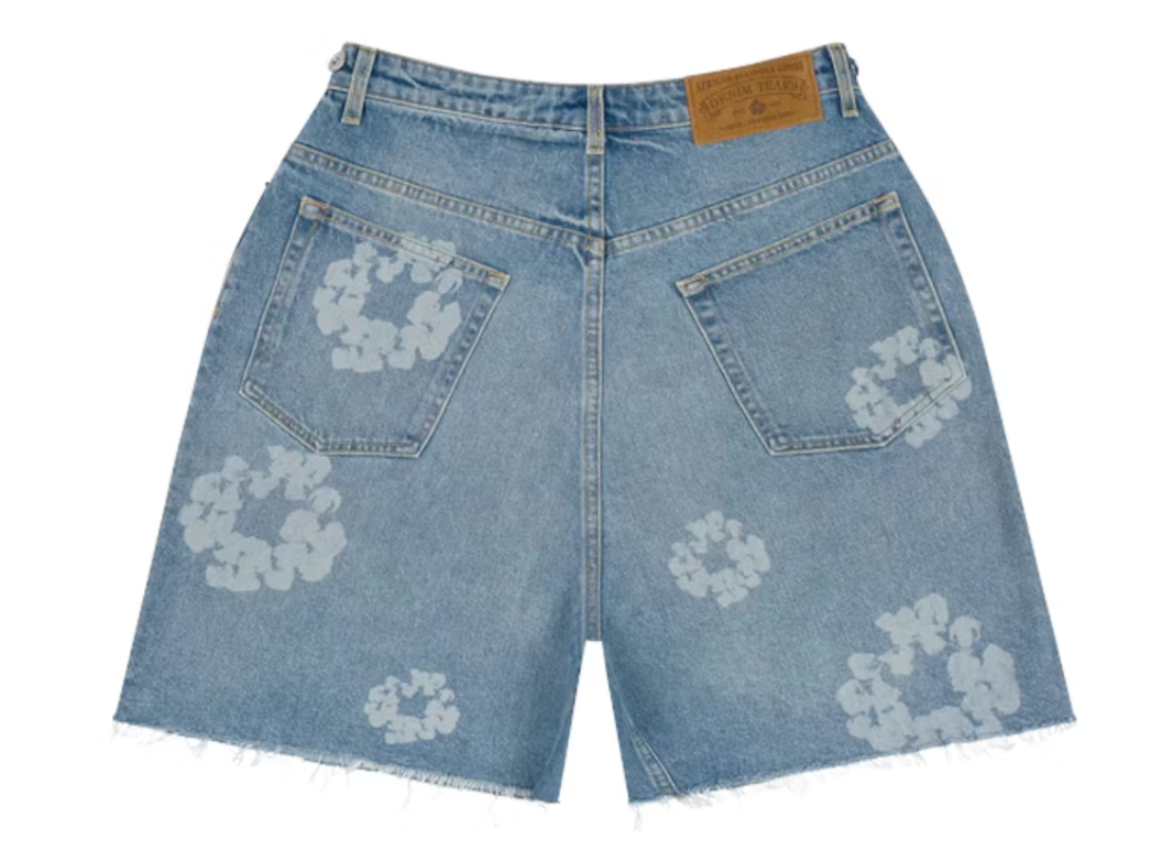 Denim Tears Laser Wreath Denim Short Blue