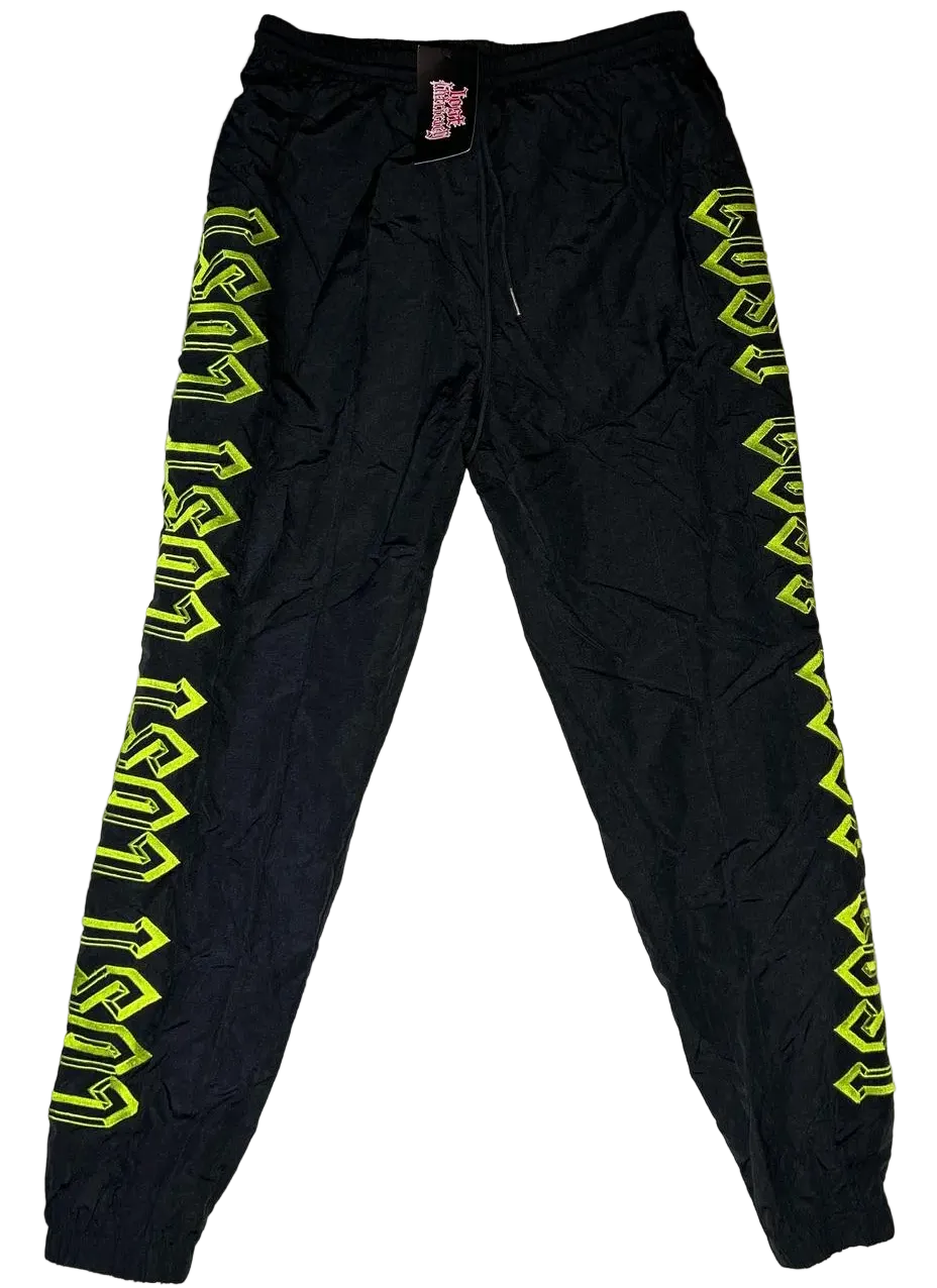 Lost Intricacy V3 Track Pants Black Neon Green