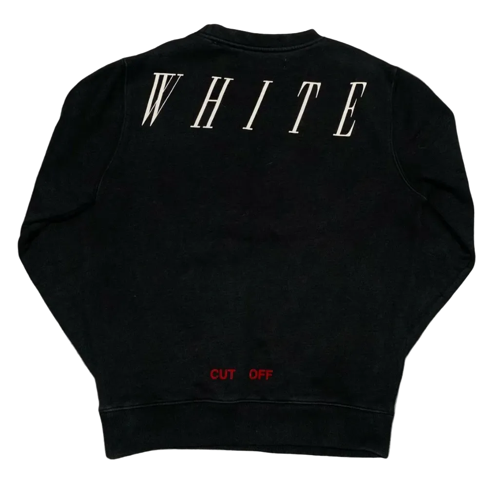 Off White Medium Wolf Crewneck Black