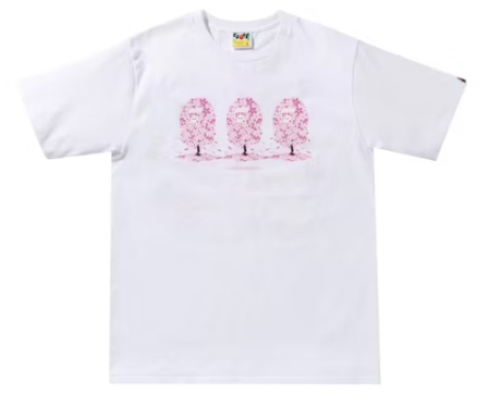 BAPE Sakura Tee White