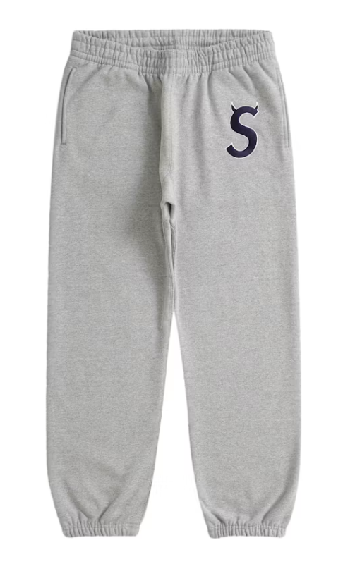 Supreme S Logo Hooded Sweatshirt & Sweatpant (FW22) Heather Grey