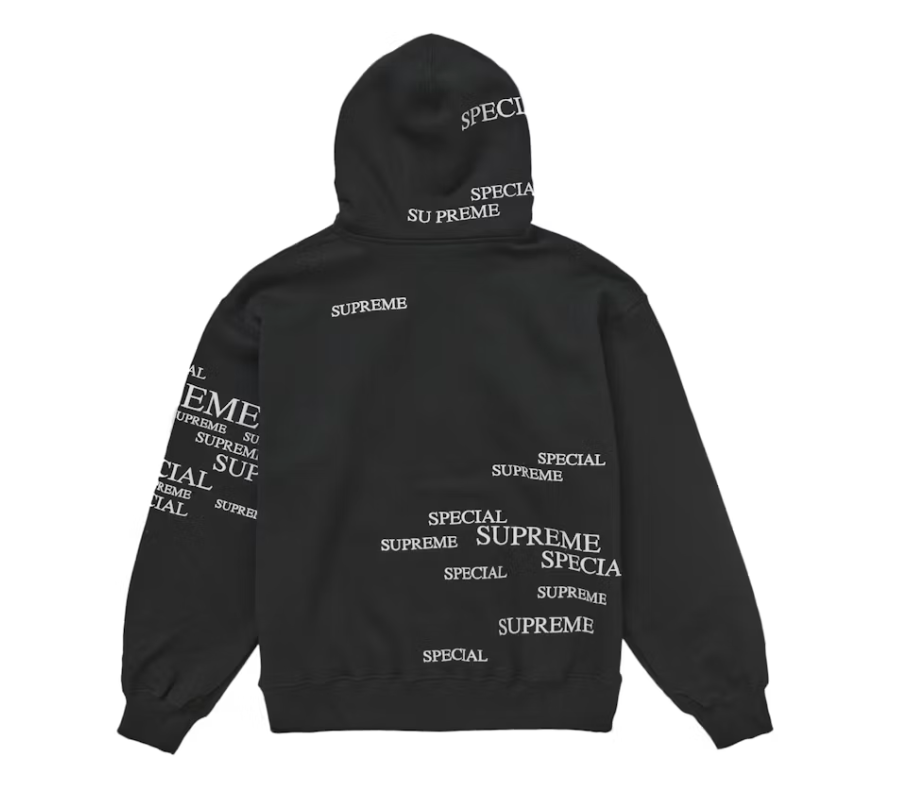 Supreme Special Zip Up Hooded Sweatshirt Black