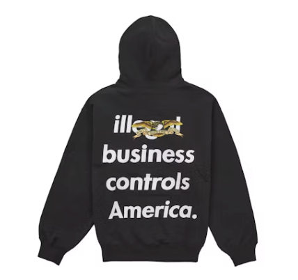 Supreme ANTIHERO Hooded Sweatshirt (FW25) Black