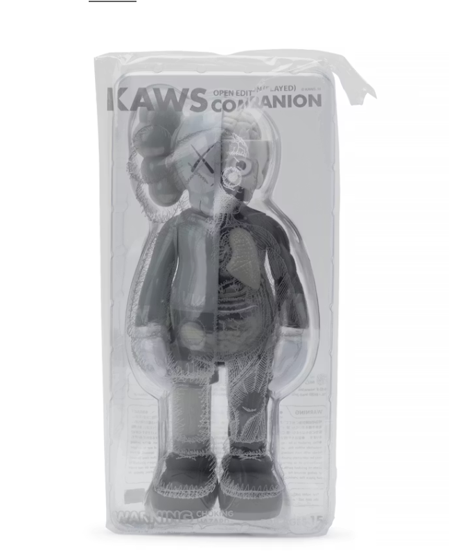 KAWS Companion Flayed Open Edition Vinyl Figure Grey