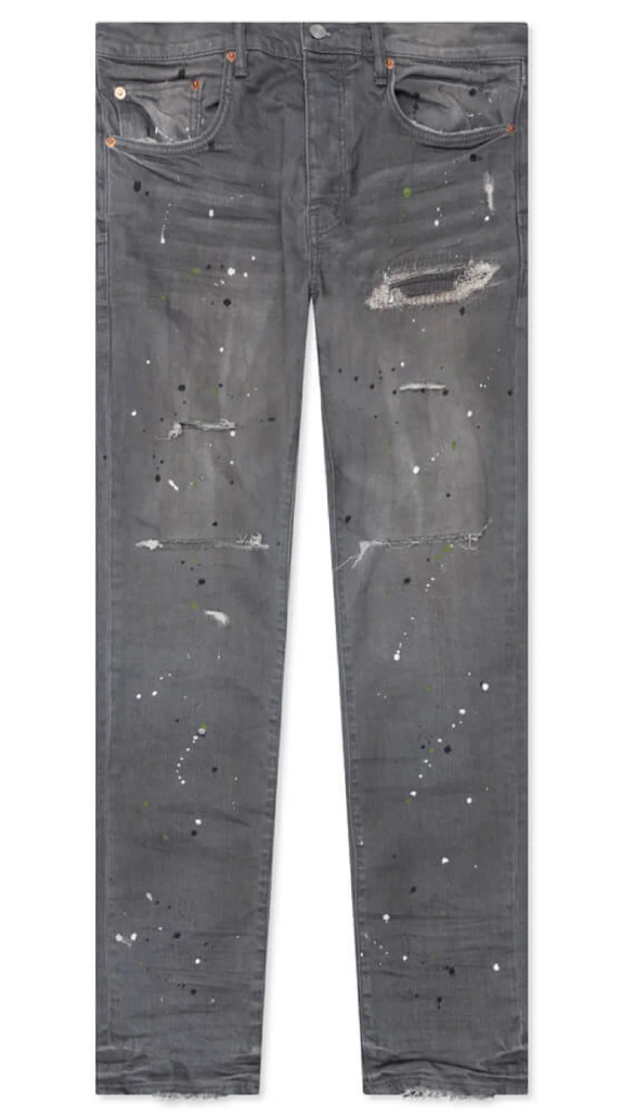 Purple Brand Vintage Paint Jeans Grey