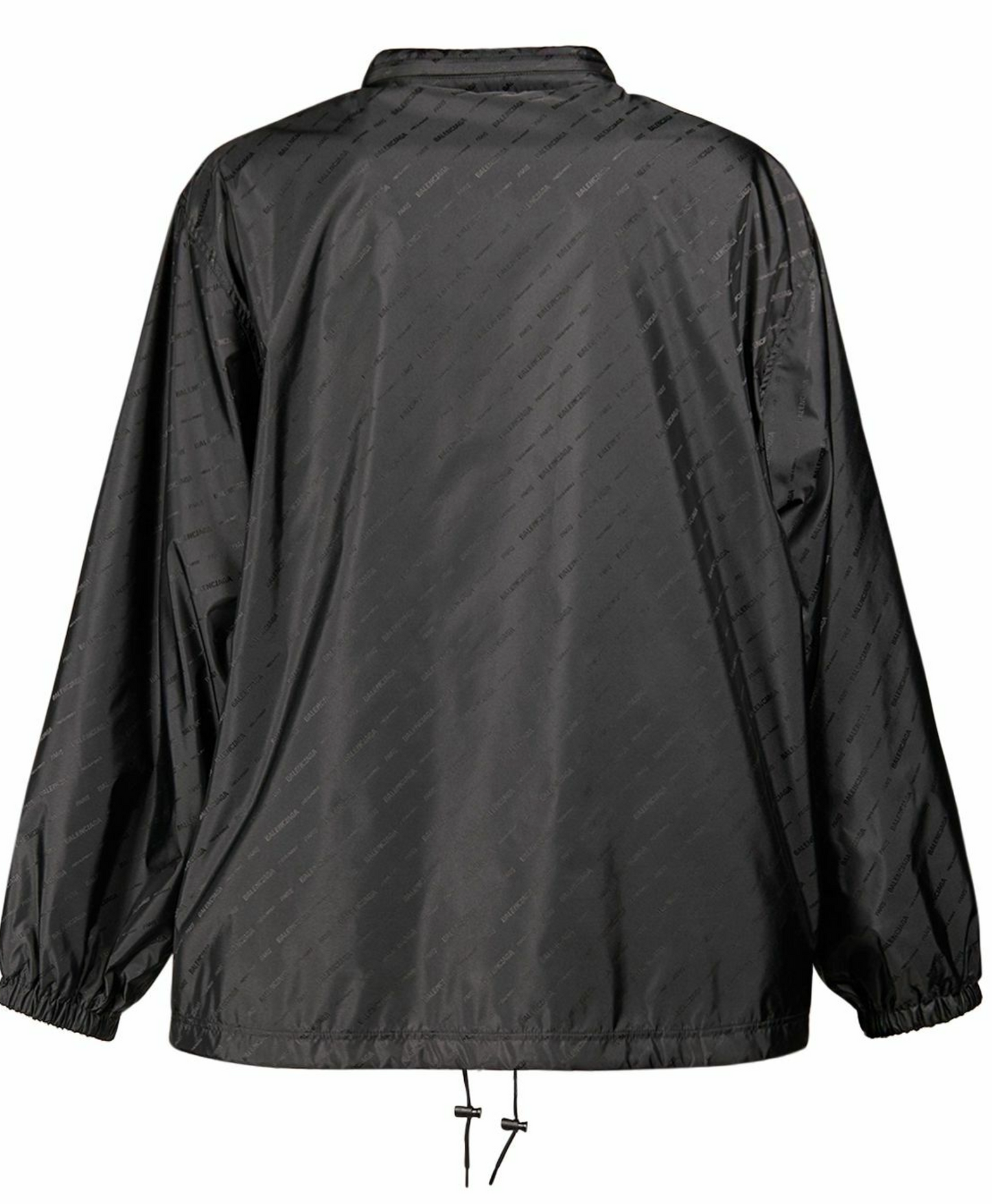Balenciaga Logo Jacquard Nylon Rain Jacket