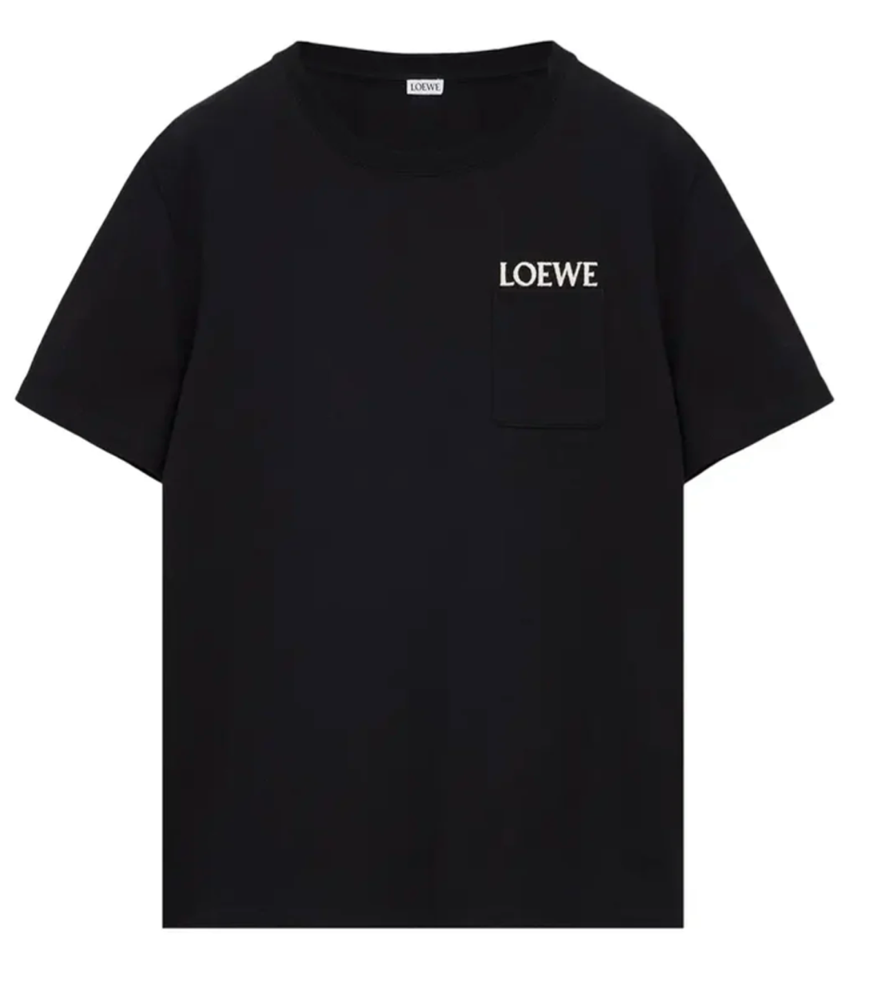Loewe Pocket Embroidered Logo T-shirt Black