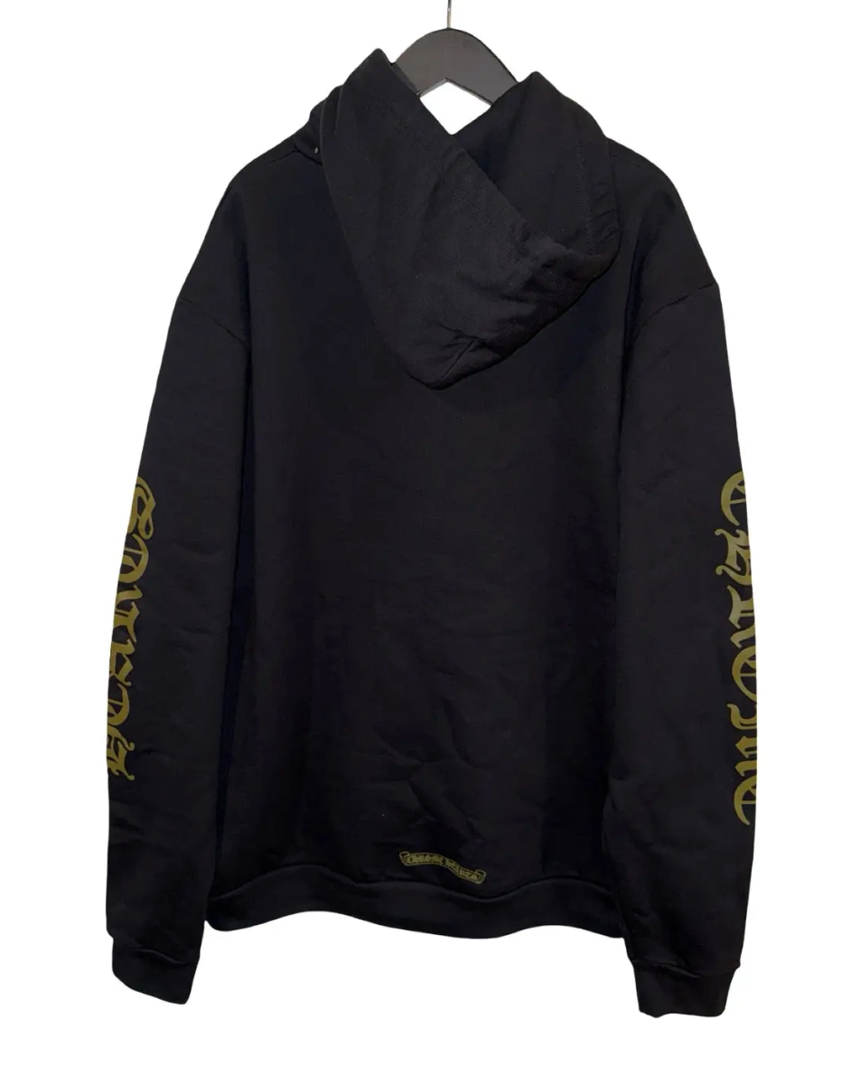 Chrome Hearts Vertical Logo Hoodie Army Green