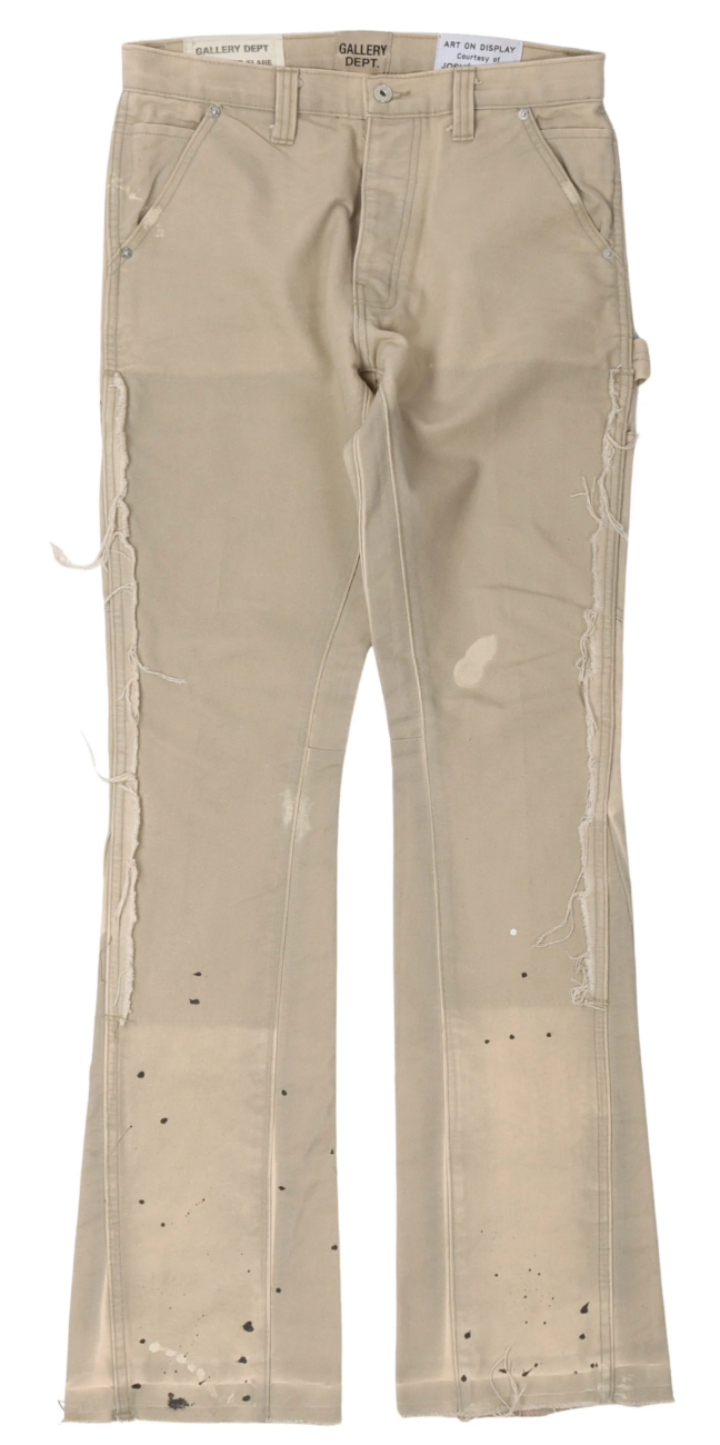 Gallery Dept LA Flare Carpenter Pants Tan