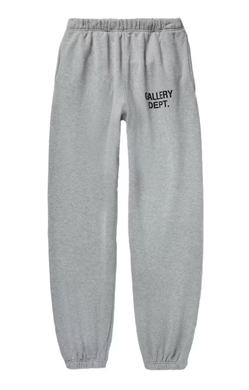 Gallery Dept. Tapered Logo-Print Cotton-Jersey Sweatpants Grey