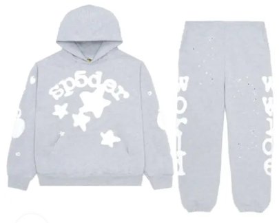 Sp5der Beluga Sweatsuit Dark Grey Heather