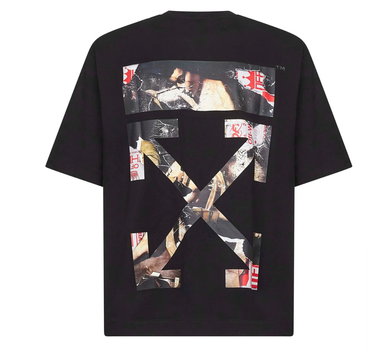 Off-White Paint Arrow Skate Crewneck T-Shirt Black