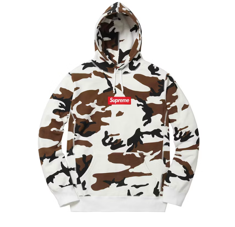 Supreme Box Logo Hooded Sweatshirt Camo FW16