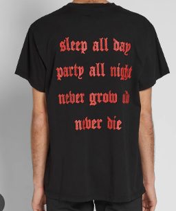 Amiri Lost Boys Rhinestone Tee Black