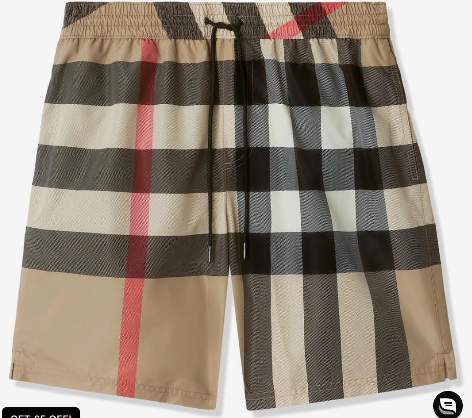 Burberry London Check Beige Swim Trunks