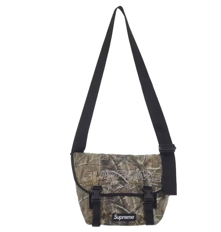 Supreme Denim Messenger Bag Realtree AP Camo