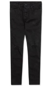 Ksubi Van Winkle Black Rebel Trashed Jeans